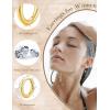 image:imageTurandoss Gold Hoop Earrings for Women  Dainty Hypoallergenic 14K Gold Plated Cartilage Earrings Stack Small Hoop Stud Earrings Set for Multiple Piercing CZ Gold Earrings for Women Trendy14K Gold Plated