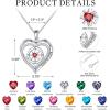 image:imageTurandoss Compass Graduation Gifts for Women Her 2026 S925 Sterling Silver Birthstone Necklace Engraved Class of 2026 Inspirational Graduation Necklaces High School College Gifts for Women Her03MarAquamarine