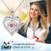 image:imageTurandoss Compass Graduation Gifts for Women Her 2026 S925 Sterling Silver Birthstone Necklace Engraved Class of 2026 Inspirational Graduation Necklaces High School College Gifts for Women Her08Aug Peridot