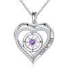 image:imageTurandoss Compass Graduation Gifts for Women Her 2026 S925 Sterling Silver Birthstone Necklace Engraved Class of 2026 Inspirational Graduation Necklaces High School College Gifts for Women Her02FebAmethyst