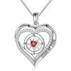 image:imageTurandoss Compass Graduation Gifts for Women Her 2026 S925 Sterling Silver Birthstone Necklace Engraved Class of 2026 Inspirational Graduation Necklaces High School College Gifts for Women Her01JanGarnet