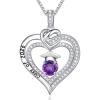 image:imageTurandoss Graduation Gifts for Her 2026 S925 Sterling Silver Birthstone Necklace Engraved Class of 2026 Inspirational Necklaces High School College Graduation Gifts for Women02FebAmethyst