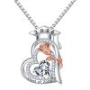 image:imageTurandoss Graduation Gifts for Her 2026 S925 Sterling Silver Heart Birthstone Graduation Cap Necklaces Class of 2026 High School College Graduation Gifts for Her04AprWhite Topaz