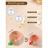 image:imageTurandoss 6 Pairs Gold Clip On Earrings for Women Trendy 14K Gold Plated Hypoallergenic Non Pierced Earrings Set for Women Stud Clip Earrings Pearl Knot Cubic Zirconia Ear Clips Jewelry Gifts14K Gold Plated